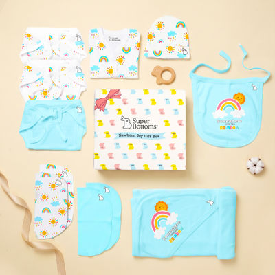 SuperBottoms Newborn Baby Gift Set (0-3Months) | Clothing Gift Set Pack Of 11