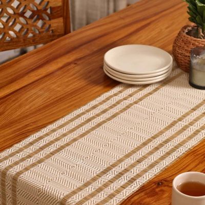 Grass Table Runner | Dining Table Runner | Off White | 33 x 12.7 cm