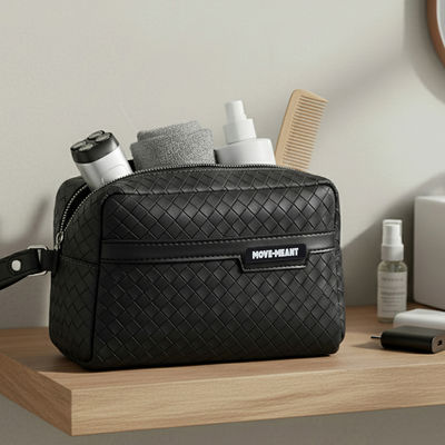 Crown Kit | Toiletry Kit for Men & Women | Travel Pouch for Makeup & Shaving | Black