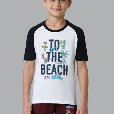 Van Heusen Boys Smart Tech Easy Stain Release T-Shirt | White | 5 to 6 years