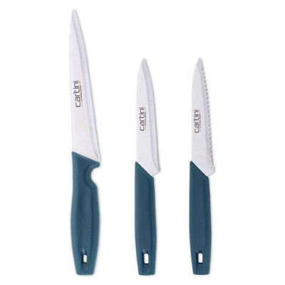 Premium Kitchen Stainless Steel Knives Set - Teal