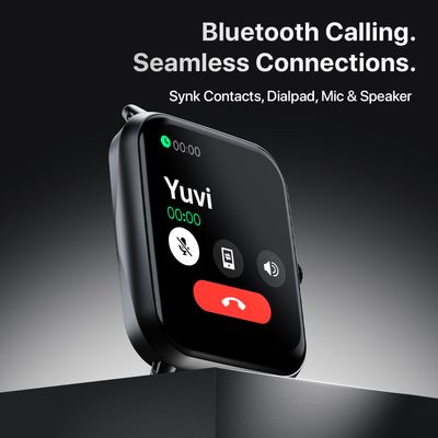 Fire-Boltt Ninja Call Pro Plus Smart Watch 1.83" HD Display, Bluetooth Calling, AI Voice Assistant, 100 Sports Modes, IP67 Waterproof, SpO2 Monitor - Black