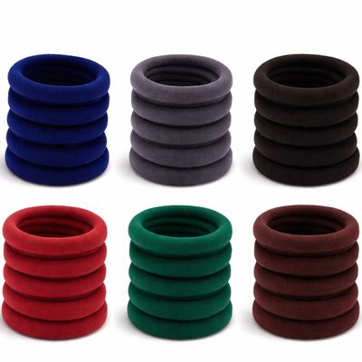 Hair Accessories | Elastic Bands for Girls| Set of 30 | Small | Dark Multi