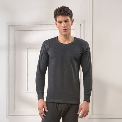 Men's Premium Fleece Thermal Top | Black - 95