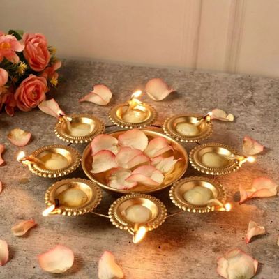Diya Urli Bowl for Home Decor | 10.5 inch | Urban Born