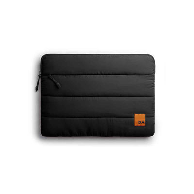 Medium Stria Portable Laptop Sleeve | Durable Polyester | Carbon Black