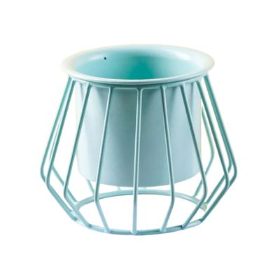 Diamond Metal Planter Stand | Gifting & Decor | Mint Green | 5.5Inch x 5Inch