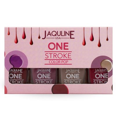 One Stroke 4 In 1 Nail Kit | Long Lasting | Chip Resistant | Vegan | Quick Dry