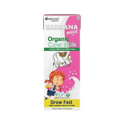 Sanjeevani Organic Cow Milk UHT |Tetra Pack