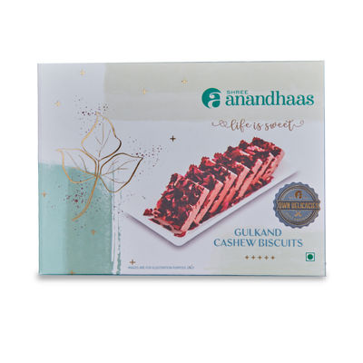Gulkand Flavoured Kaju Katli