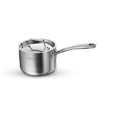Aeion Triply Sauce Pan | 14 cm | 1.5 L | Stainless Steel Lid | Induction Compatible