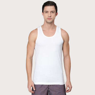 Van Heusen Men Pack Of 2 Moisture Activated & Super Soft Cool It Vest |White-L