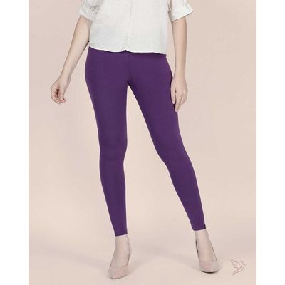 Twin Birds Women's Viscose Ankle Legging | 1502V | Plum Jam - S