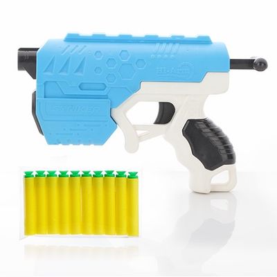 Soft Bullet Gun - Plastic Toy Gun with 10 Foam Bullets for Kids, 60 Ft Shooting Range -3Y+