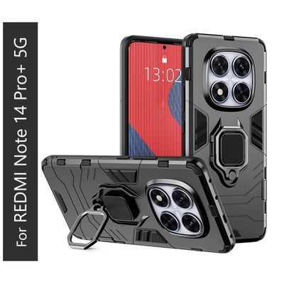 Redmi Note 14 Pro+ 5G Back Cover - Ring Holder Stand Case