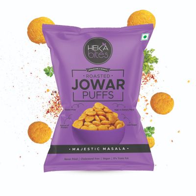 Roasted Jowar Puffs Majestic Masala | Low Calorie & Healthy Snacks