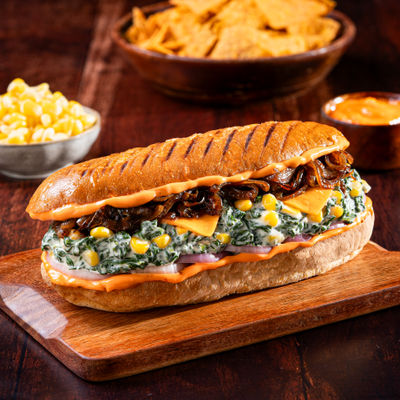 Spinach Corn Cheese Sub