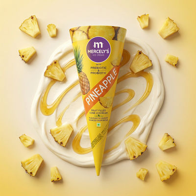 Mercelys Fruit Filled Pineapple Ice Cream Cone