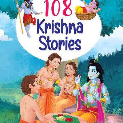 108 Krishna Stories for Children (Illustrated) - Story Book for Kids