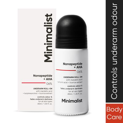 Underarm Roll On Deodorant with Nonapeptide + AHA BHA 06%