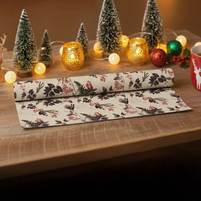 Gift Wrap Festive Botanical | Beige | Decorative Use