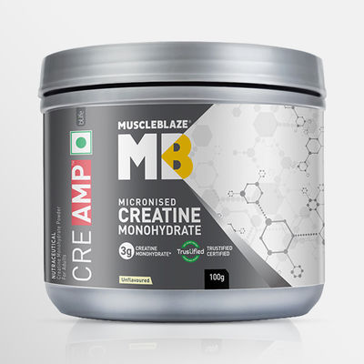 Mirconised Creatine Monohydrate CreAMP Powder | Unflavoured, 32 Servings