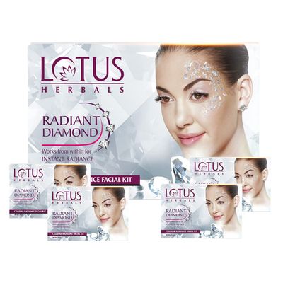 Radiant Diamond Cellular Radiance 4 In 1 Facial Kit With Diamon Dust & Cinnamon