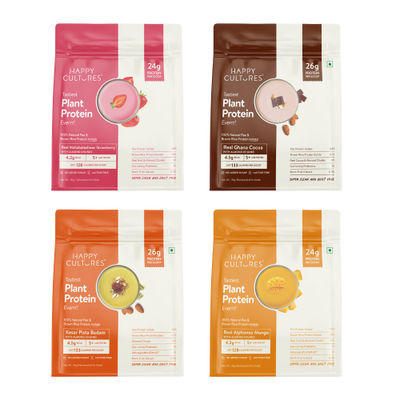 Plant Protein Assorted Pack | 4 Flavours | Pea & Brown Rice Isolate