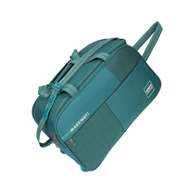 Unisex Polyester 66 L Telescopic Duffle Bag | Teal