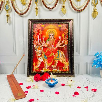 Durga Photo Frame | Mangal Bhawan