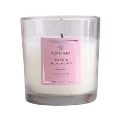 Rose & Black Oud Scented Candle