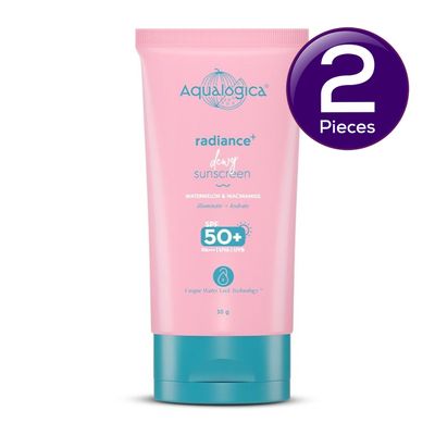 Radiance+ Dewy Sunscreen SPF 50 PA+++ | Watermelon and Niacinamide 30 g X 2 Combo