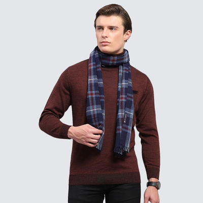 Men's Acrylic Blend Muffler | Blue - Free Size