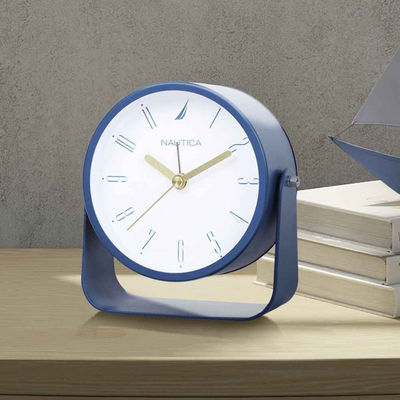 Nautica Wall Clock For Stylish Home With Quartz Silent Technology 1Pc Size | Abs) Solid Matt-Navy