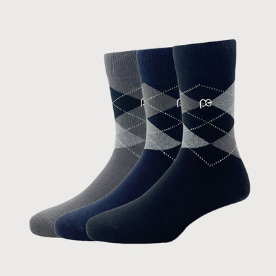 Men's Patterned Cotton Socks | Assorted - Free Size