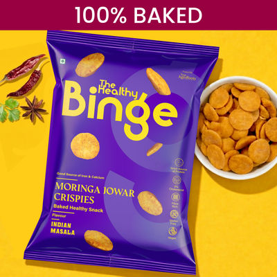 Moringa Jowar Baked Chips Indian Masala | High Protein & Fibre