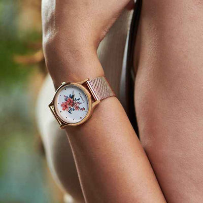 Chumbak Women's Metal Round Analog Watch | Teal