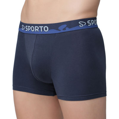 Sporto by Macho Men's 3D fit Plain Spandex Trunk | Assorted - 95 cm