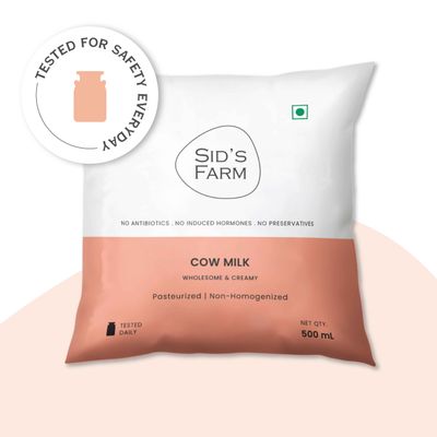 Tested Cow Milk (No Antibiotics . No Hormones . No Preservatives)