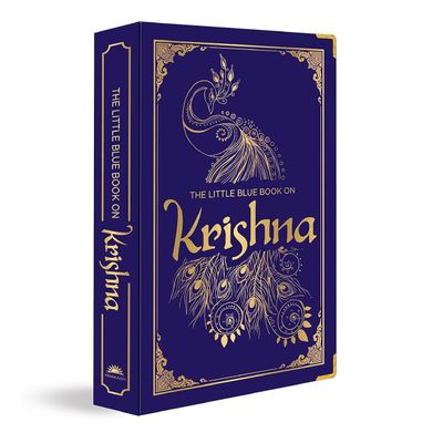 The Little Blue Book On Krishna By Shubha Vilas (Deluxe Silk Hardbound) - Devotional Stories
