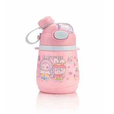 Baby Three Green Water Bottle | Pink | 350 ml