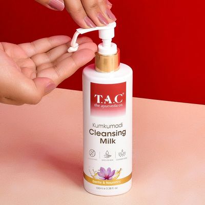TAC Cleansing Milk for Smooth, Soft & Clear Skin, Makeup Remover Face Wash