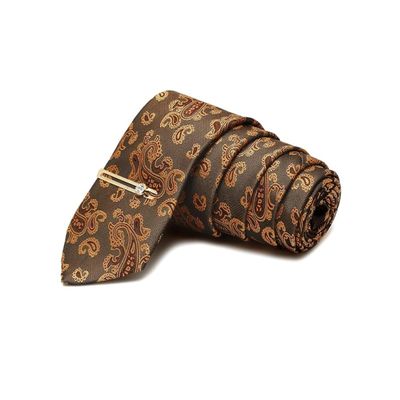 Louis Stitch Men's Silk Necktie Set | Brown - Standard