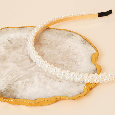 Women Pearl Slim Headband