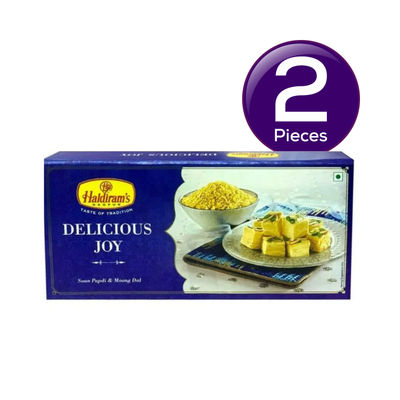 Haldiram Nagpur Delicious Joy Gift Pack (Soan Papdi, Moong dal) 450 g Combo