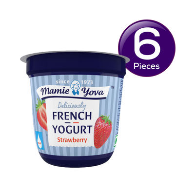 Mamie Yova Deliciously French Fruit Yogurt- Strawberry 90 g Combo