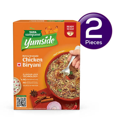 Tata Sampann Yumside Chicken Biryani - Ready to Eat 330 g Combo