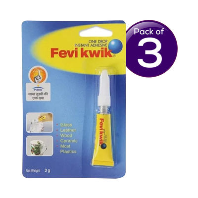 Fevikwik Instant Adhesive (3 gm) 1 pc Combo