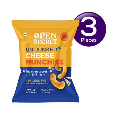 Open Secret Cheese Puff Snacks (Namkeen) 25 g Combo
