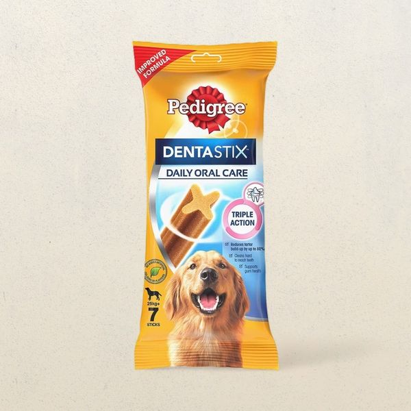 Pedigree Dentastix Dental Stick And Oral Care Dog Treat For Adult Large Breed 25 kg 7 Sticks 270 g Buy online at 258 near me